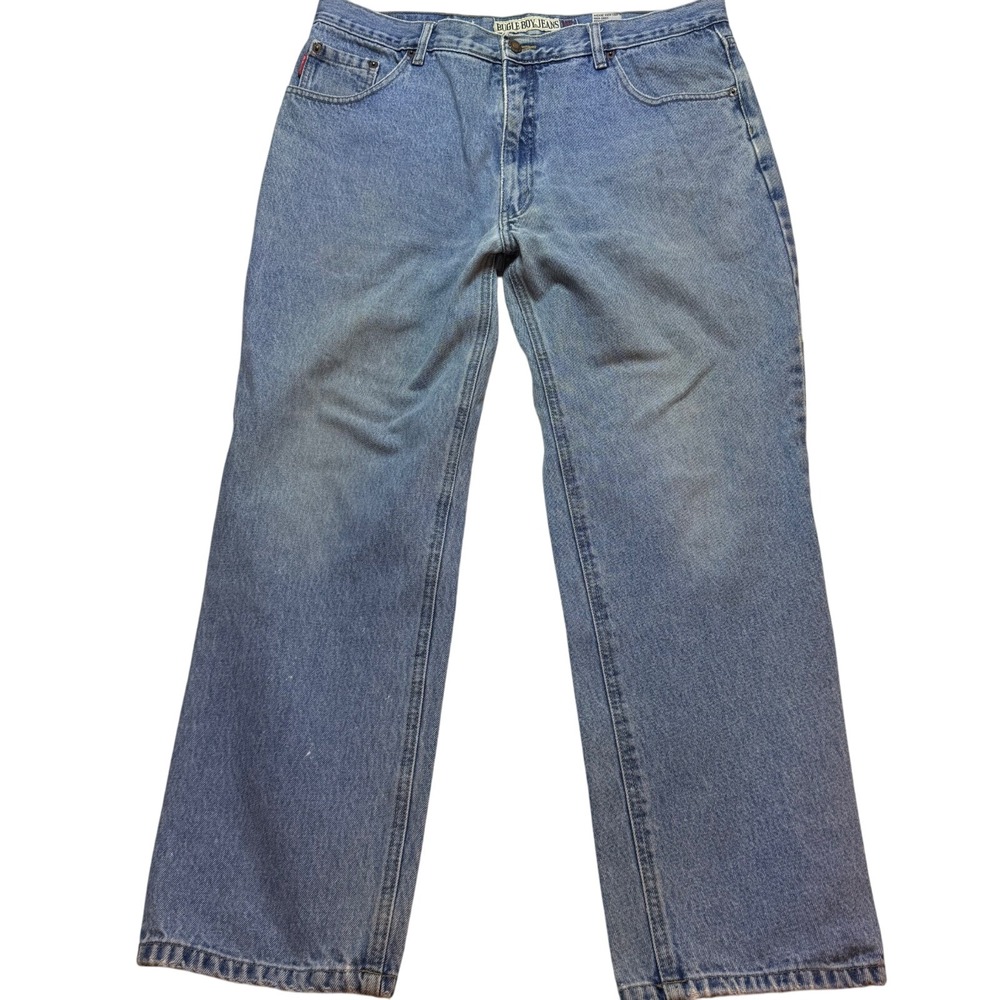 Bugle Boy Jeans Relaxed Fit Denim‎ Pants Classic Light Wash 38x30